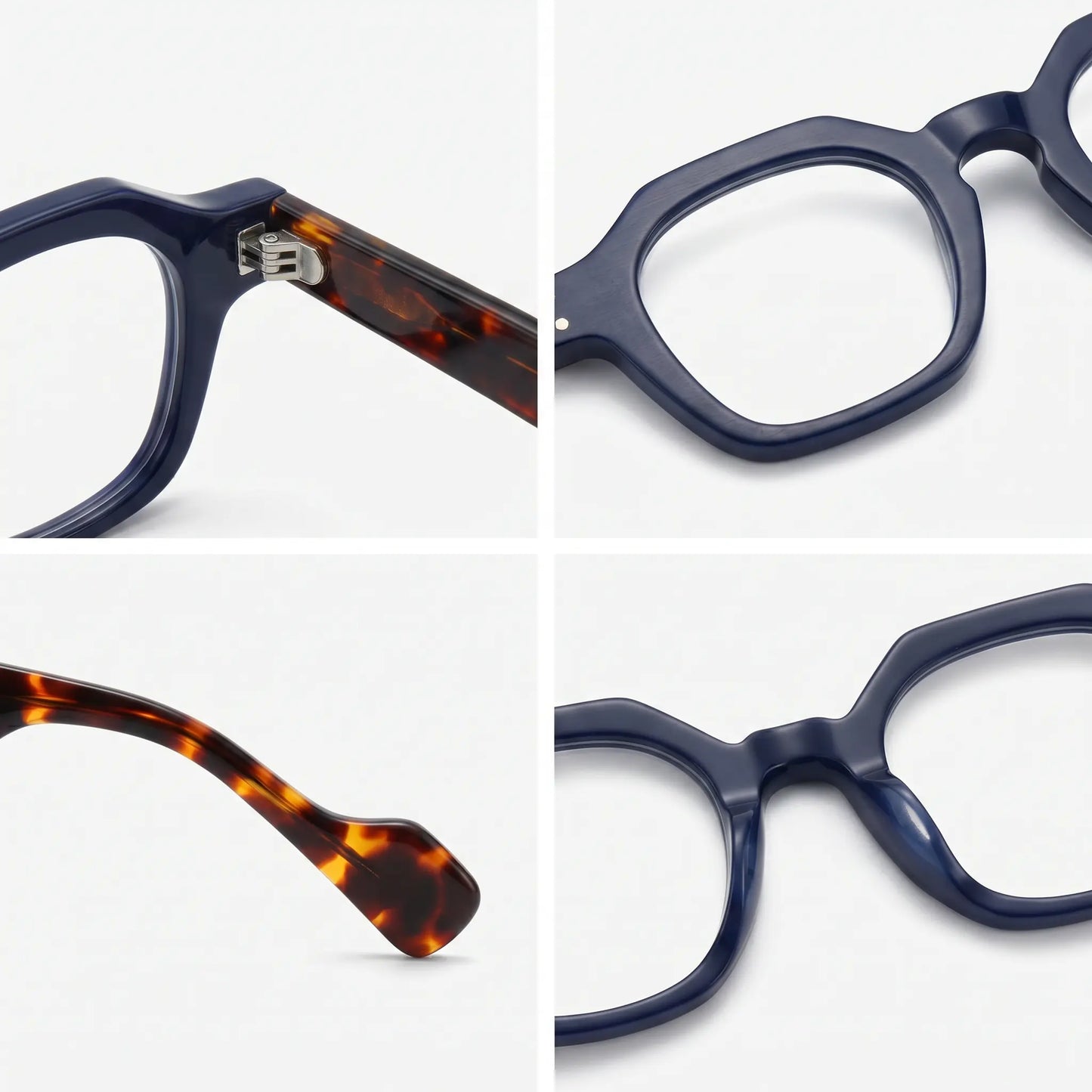 MAREL - Transparent Navy Fade Tortoise