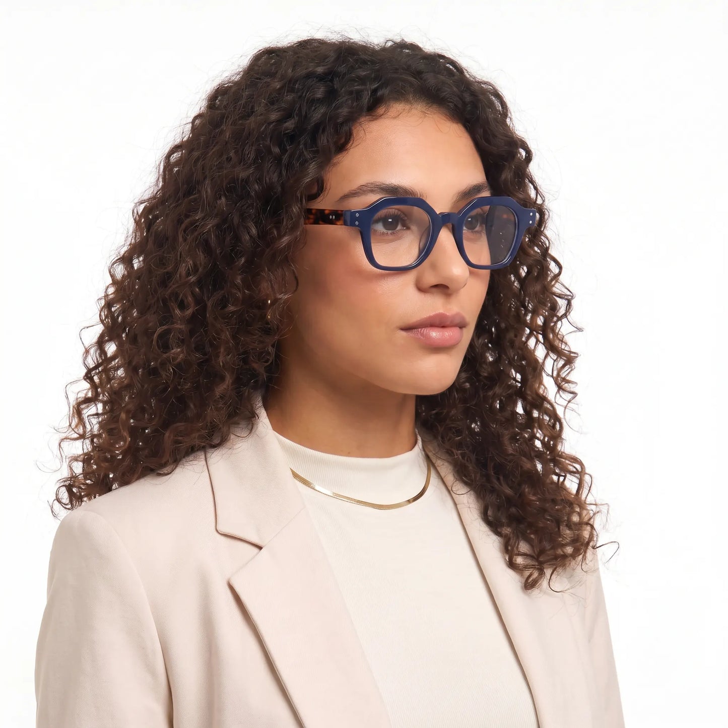 MAREL - Transparent Navy Fade Tortoise