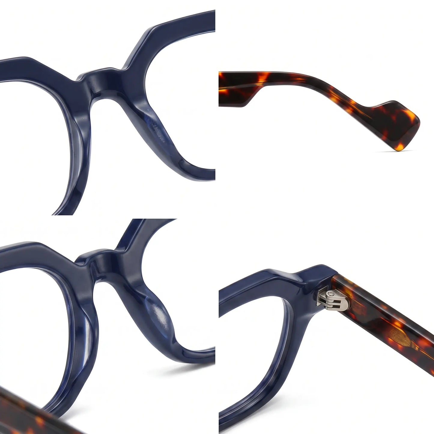 MAREL - Transparent Navy Fade Tortoise