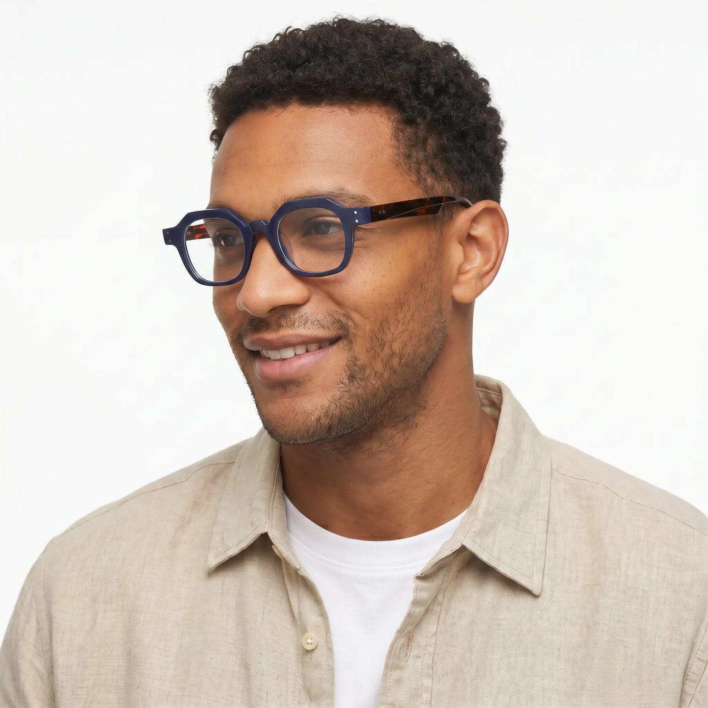 MAREL - Transparent Navy Fade Tortoise