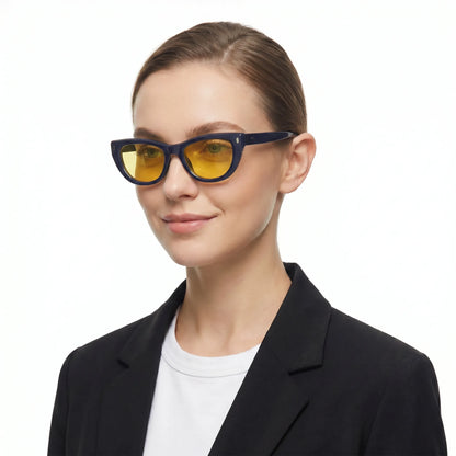 PELIA - Navy / Yellow